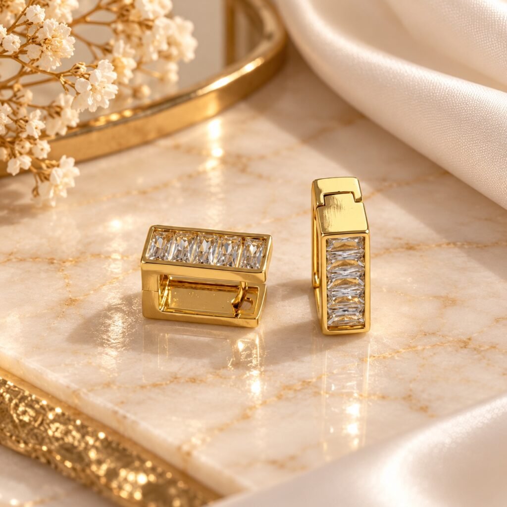 أقراط Baguette Glow
