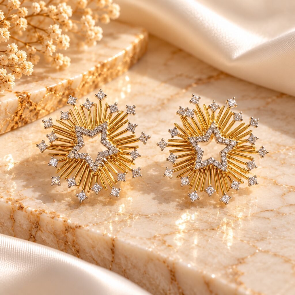 أقراط Starburst Crystal