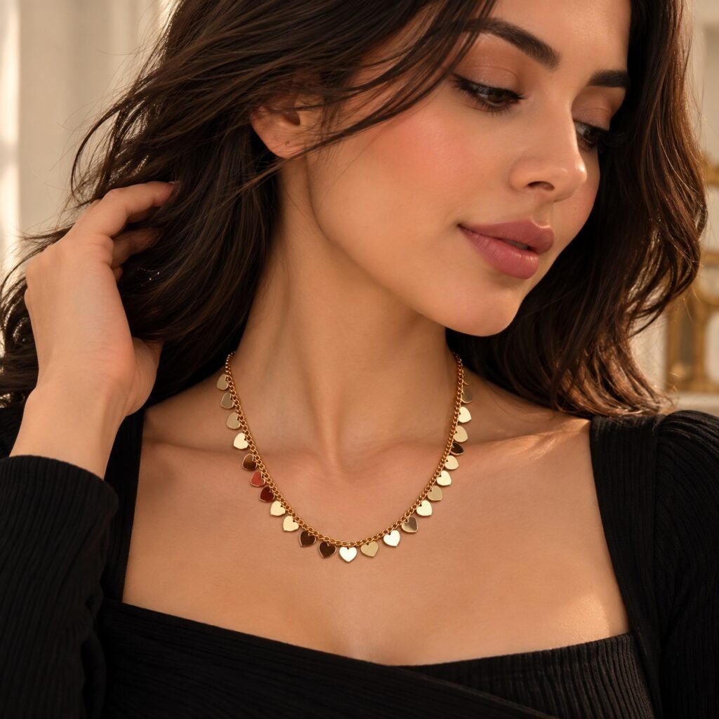 قلادة Golden Hearts