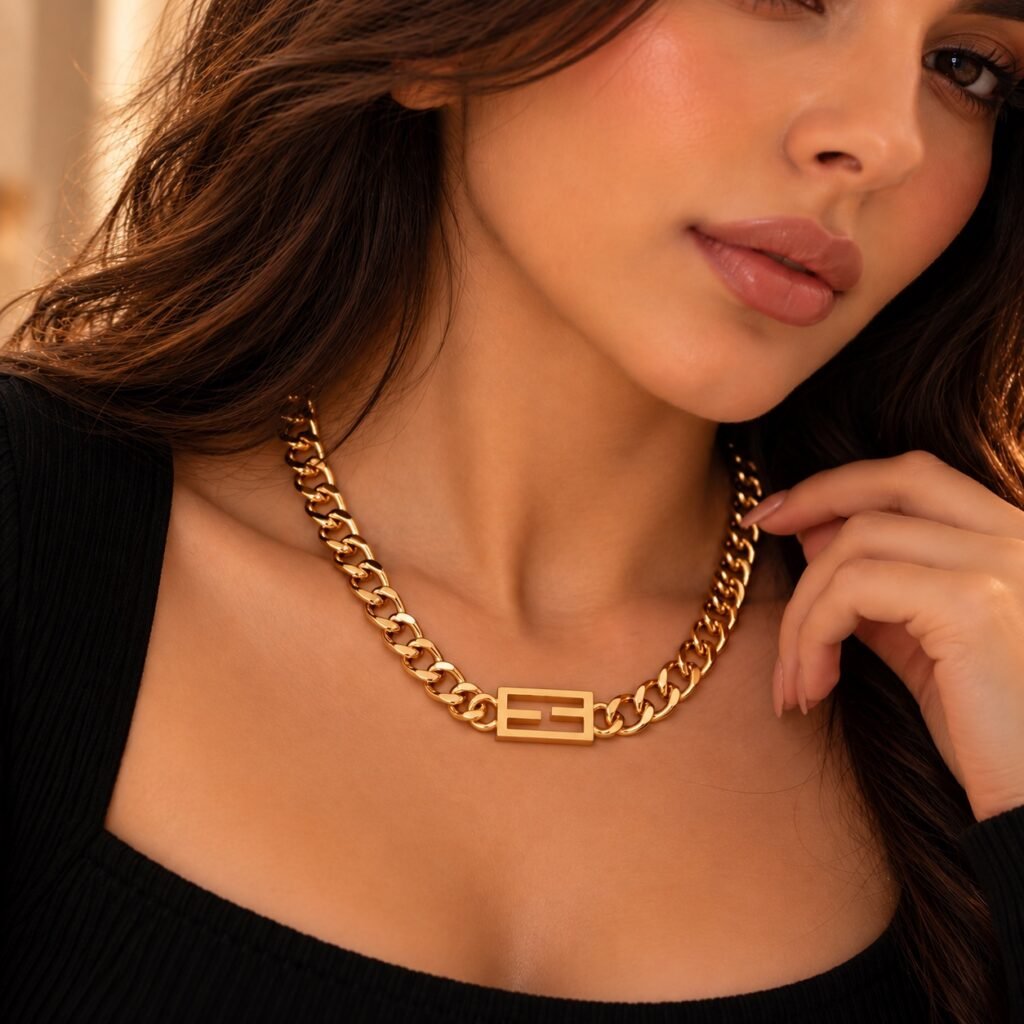 قلادة Fendi FF Chain