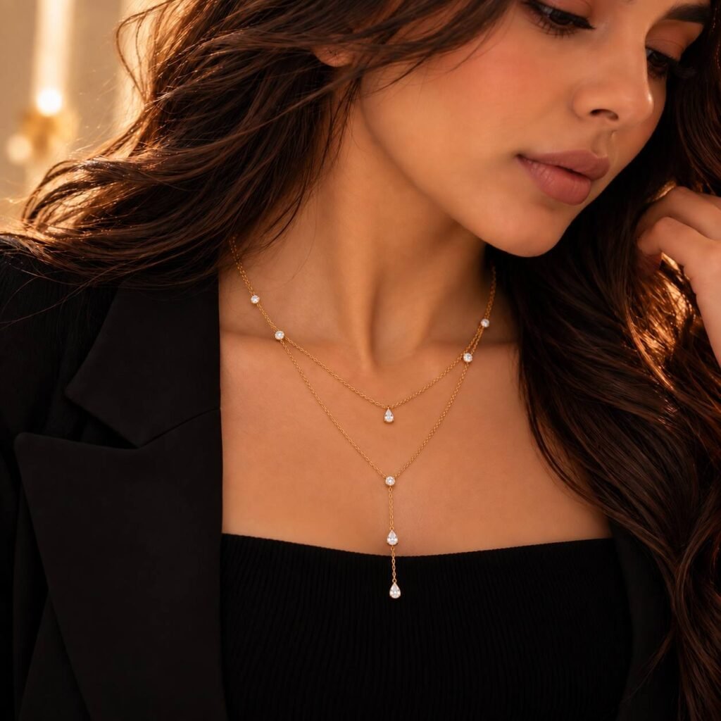قلادة Crystal Teardrop